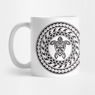 Tribal Turtle Tattoo Mandala / B&W Mug